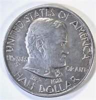 1922 GRANT COMMEM HALF DOLLAR, AU