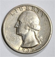 1932-S WASHINGTON QUARTER XF/AU