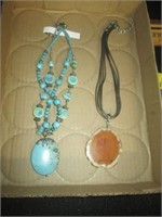 Turquiose Necklace & Agate Stone Necklace