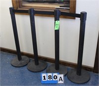 Stanchions, Approx. 39", w/Retractable Belts
