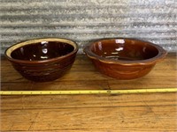 Two vintage mixing bowls