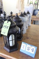 (5) Candle Lanterns, Approx. 5"W & 13"T