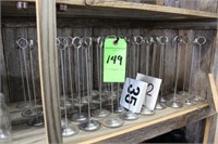 Wire Table Number Stands w/Table Number Cards