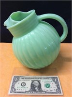 Antique Jadeite  Glass pitcher