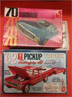 Lot of (2) Vintage AMT model kits '70 toronado