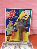Vintage Ja-Ru toys Beetle Bailey flashlight in