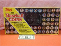 1990 Topps Baseball Coins complete set of 60