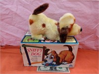Vintage Sniffy dog with whine voice battery