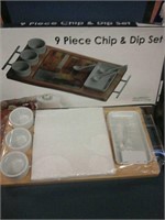 9 Piece chip and dip set