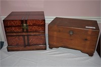 2 Decorator Wood Boxes