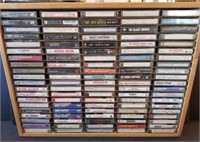 100 Cassette Tapes in Napa Valley Box Co Shelf