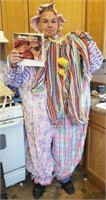 Homemade Adult and Childs Clown Costumes