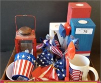 Group of Patriotic 4th of July Decorations