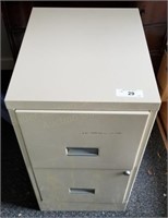 2 Drawer File Cabinet w/File Folders