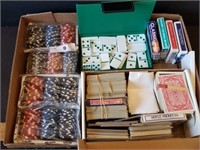 Clay Poker Chips, Playing Cards, Dominoes, etc.