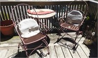 CONTENTS OF 2ND FLOOR PATIO, 2 CHAIRS, TABLE,