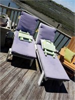 COMPOSITE LOUNGE CHAIRS X 2
