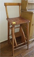PRIMITIVE YOUTH CHAIR/STOOL 34" HIGH