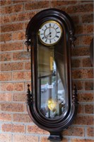 Good antique Vienna regulator wall clock