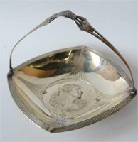 Early 20thC art nouveau silverplate fruit bowl