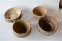 4 Sung dynasty pottery stands/bowls