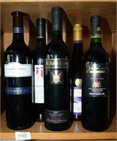 5 assorted bottles of French wine,
