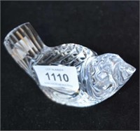 Waterford cut crystal paperweight,