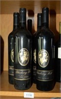 7 bottles of Blueberry Hill Vineyard Shiraz,