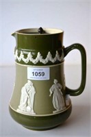 Antique Carltonware jug, with embossed classical
