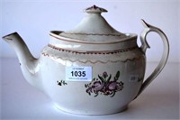 Antique Newhall pottery teapot,