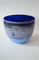 Australian studio glass bowl, hand made,