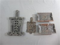 Vintage Cast Metal Trivets