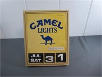 1985 "Camel Lights" Age Date Sign