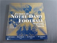 Echoes of Notre Dame Football Hard Cover Book