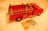 Vintage Tonka Fire Truck with Catalog