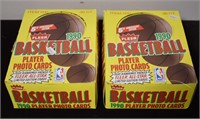 (2) 1990 Fleer Basketball Unopened Wax Boxes