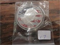 RED, WHITE, & BLUE DONALD TRUMP COLLECTIBLE COIN