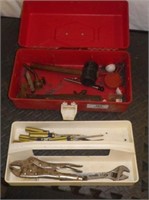 Tackle Box with Tray and Tools