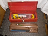 Tool Box with Tray and Tools