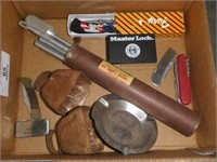 Pocket Knives, Shotgun Cleaning Kit, Bells, Ashtry