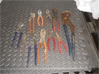 Assorted Pliers and Channel Locks