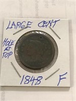 1848 LARGE CENT. CLEAR DATE