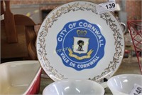 CITY OF CORNWALL COLLECTOR PLATE