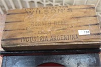 ARGENTINA CORNED BEEF WOODEN CRATE