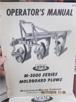 50's Minn.-Moline Moldboard Plows M-3000 Series