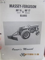 60's Massey-Ferguson MF 16 & 17 Blades Owners