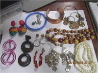 Misc. Jewelry Lot-Necklaces,Bracelets,Earrings