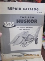 50's Minn.-Moline 2 Row Huskor Repair Catalog