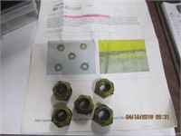 5 Kurt Busch 2010 #2 Used Race Lug Nuts from