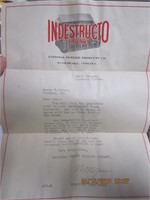 1911 Indestructo Trunks Company Letter to Customer